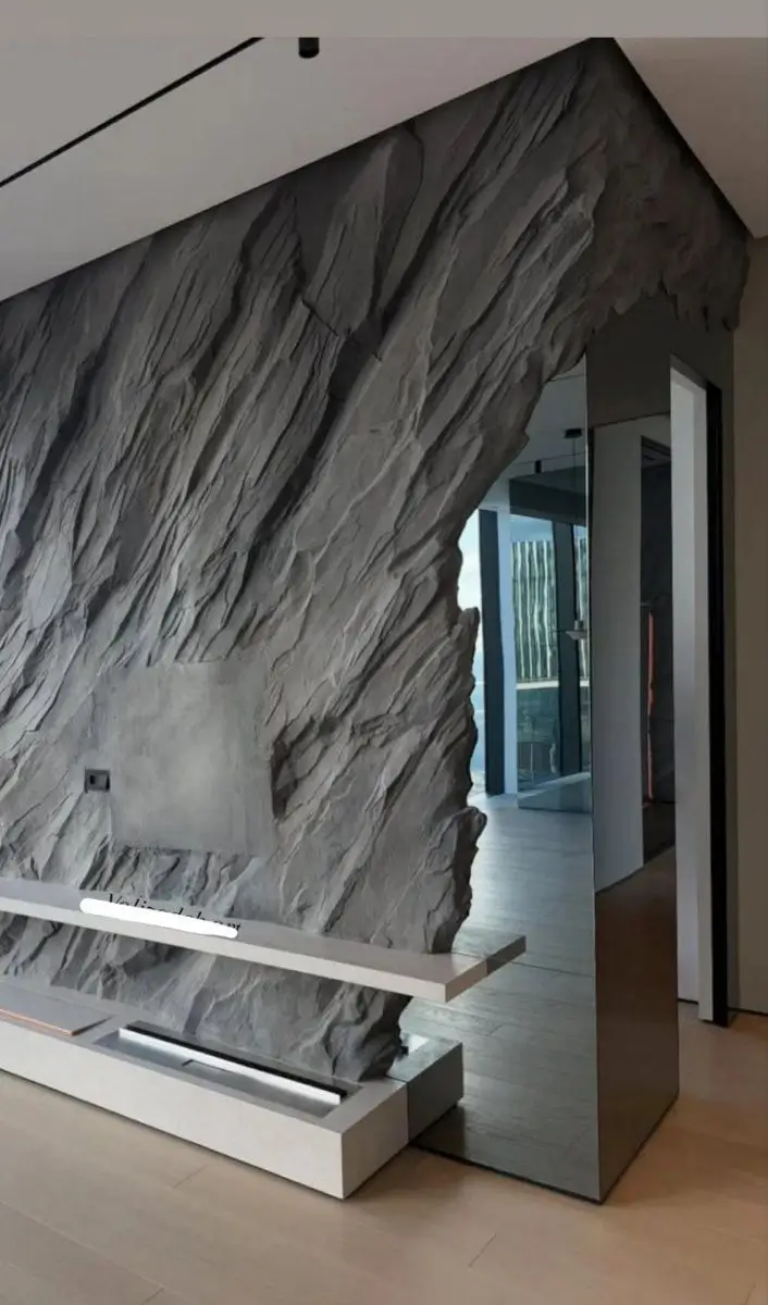 Luxusní imitace kamene stěrka Michaelo Cavalli realizace